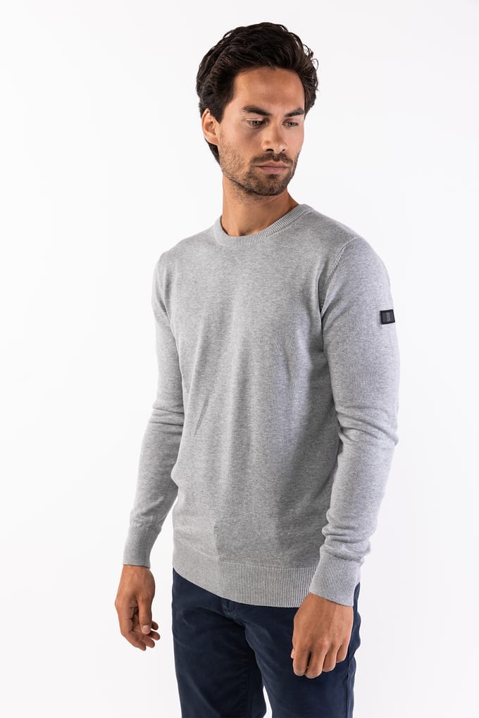 Presly & Sun Heren Knitted Pullover - Maat XXL - Grijs - Will