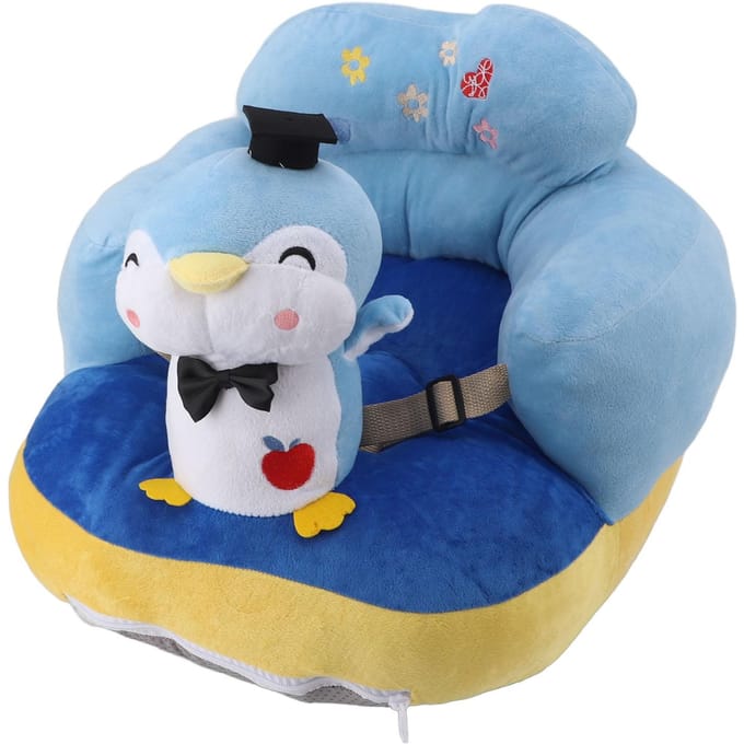 Canapé Siège Bébé Confortable Empêche de Tomber et de Basculer Angle Réglable Portable Peluche Nourrisson gray