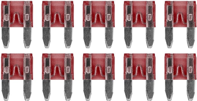 ProRide Steekzekeringen Mini 10A - Rood - Geschikt voor auto, boot en camper - 10 stuks