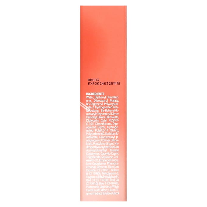 Peripera, Ink Mood Glow Tint, 02 Coral Influencer, 4g (0.14oz) red