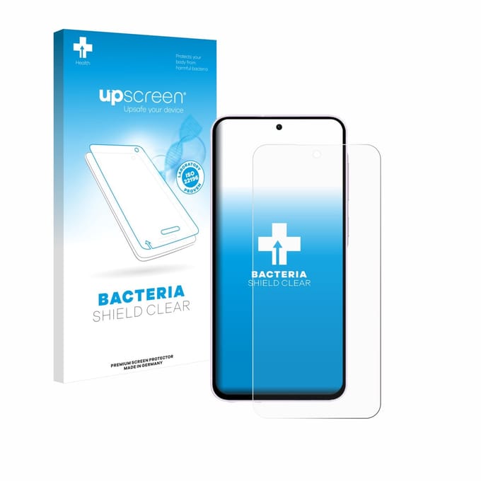 upscreen - Screenprotector voor Samsung Galaxy A56 5G - Folie Beschermfolie transparant antibacterieel