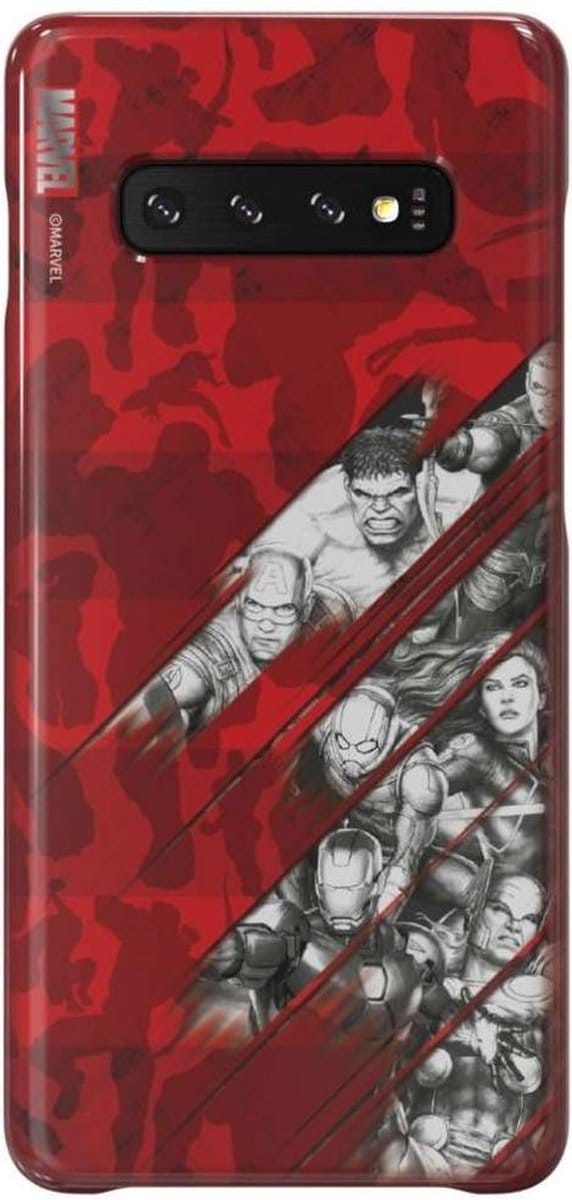 Samsung Marvel Avengers Smart Hoesje - Samsung Galaxy S10 Plus - Rood
