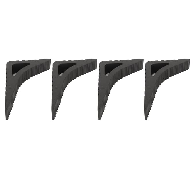4 pièces Butée de poignée de porte Multipurpose Prévient les collisions Sécurité Épaissie Butée de porte cale pour noir