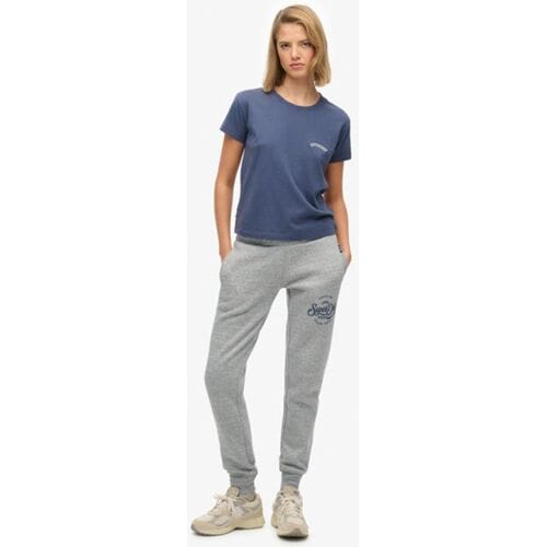Superdry Premium Script Entry Joggingbroek Grey Grootte: 36