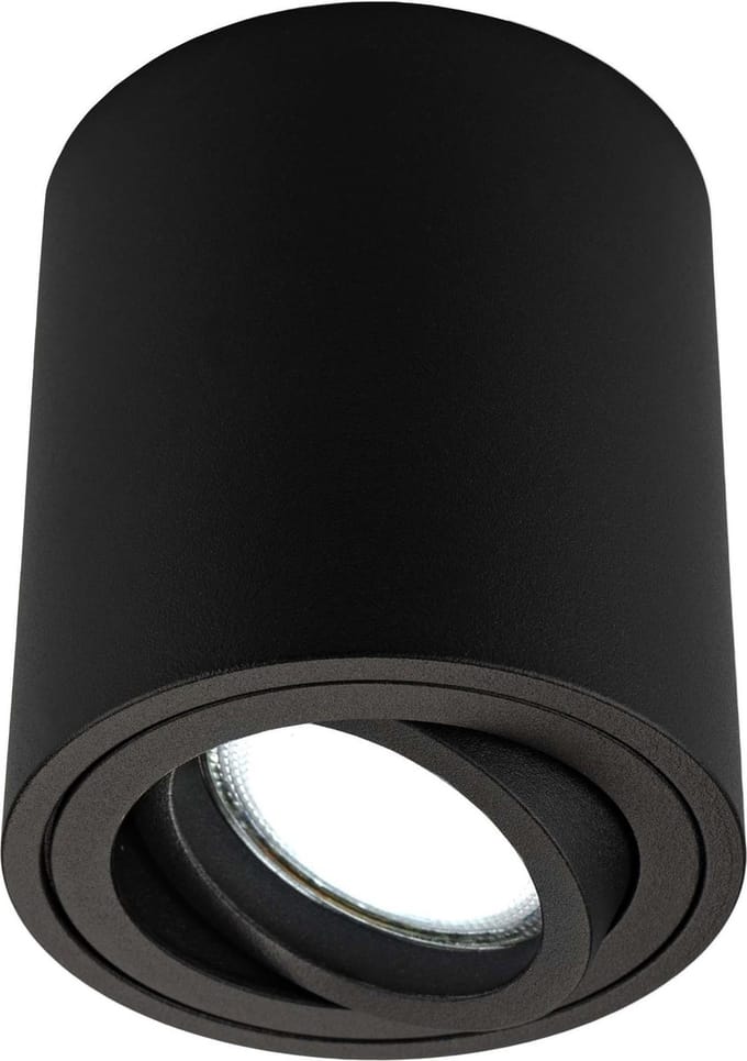 Ledvion - LED Opbouwspots - Dimbaar - 5W - 6500K - Zwart