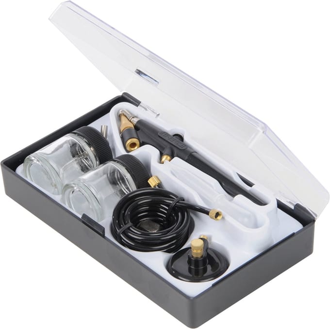Silverline Hobby Air Brush Set - 22 ml - Opbergdoosje - 6 delig