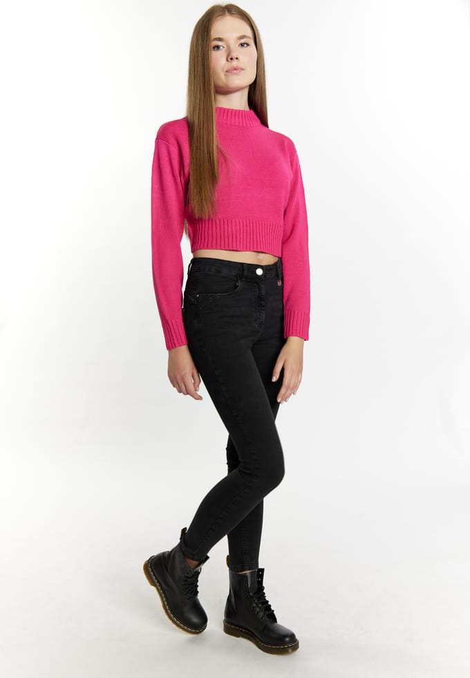 Mymo korte trui Dames roze