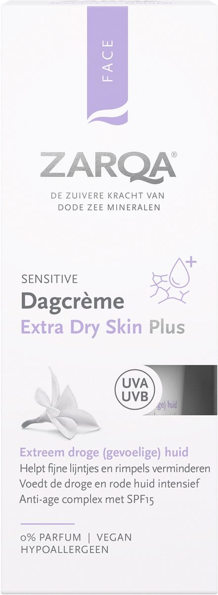 ZARQA Dagcreme Extra Dry Skin Plus - 50ml - SPF15 - Hypoallergeen