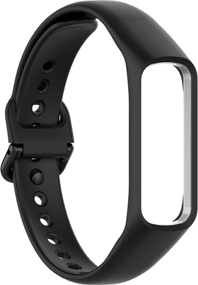 Siliconen bandje - geschikt voor Samsung Galaxy Fit 2 - zwart