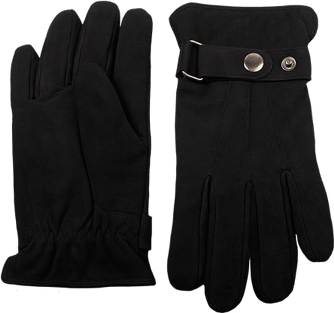 Hatland - Byr - Leren handschoenen - Zwart - Maat M - Unisex