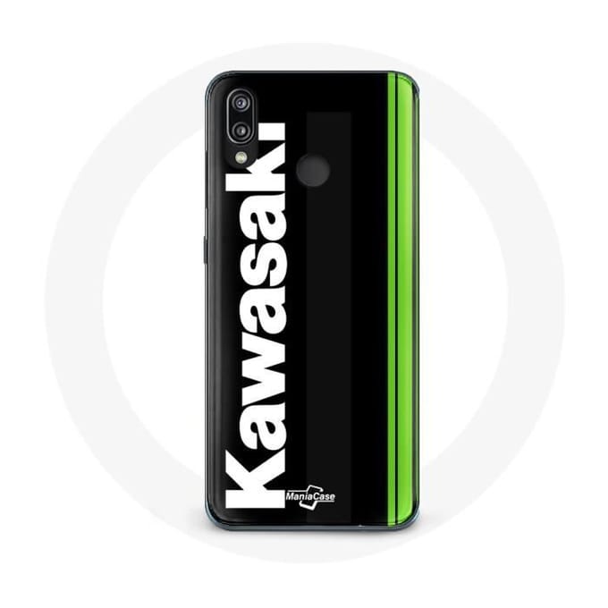 Coque pour Huawei P20 Lite - Kawasaki - Logo - Souple - Noir - Protection