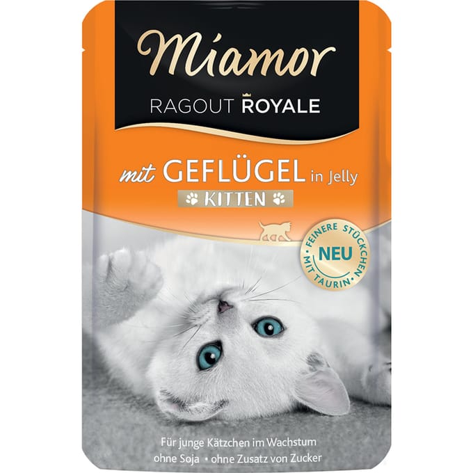 22x100g Ragout Royale Kitten met Gevogelte Miamor Kattenvoer