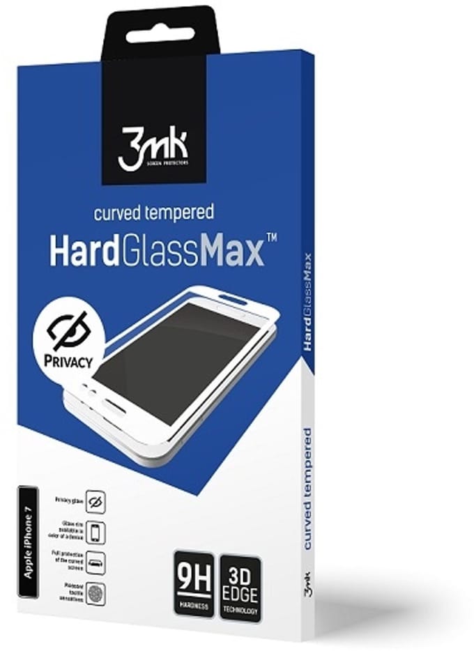 3MK Max Privacy Serie - Gehard Glas Screenprotector - iPhone 6 Plus - Privacybescherming - Zwart