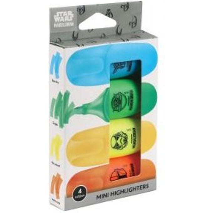 Star wars the mandalorian mini highlighters a 4 stuks