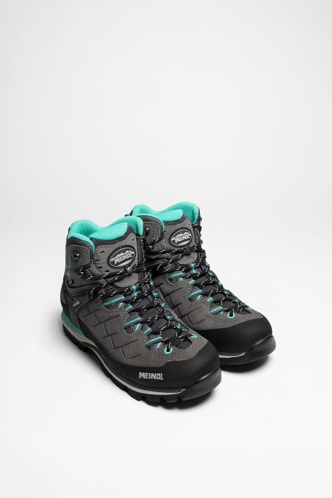 3927-31 LITEPEAK LADY GTX Antraciet Turquoise Dames Trekkingschoenen - Grijs