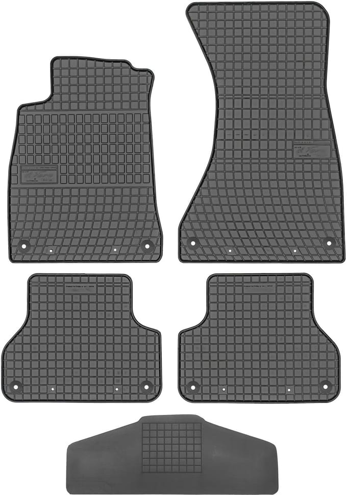 Frogum - Rubber Automatten Set - Audi A4 B9 2015-2024 - Bevestigingen - Zwart