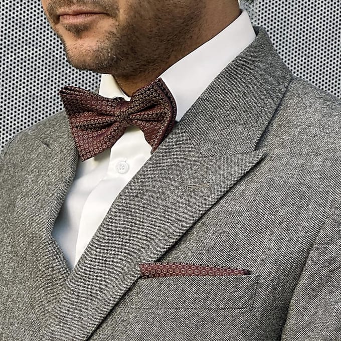 Sir Redman - Pochets - pochet Talented Tailor bordeaux - bordeaux / cognac / lichtblauw