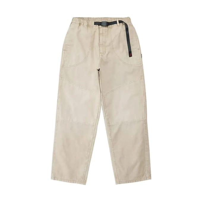 Pantalon met dubbele kniestukken van hennepcanvas Gramicci Hemp Canva