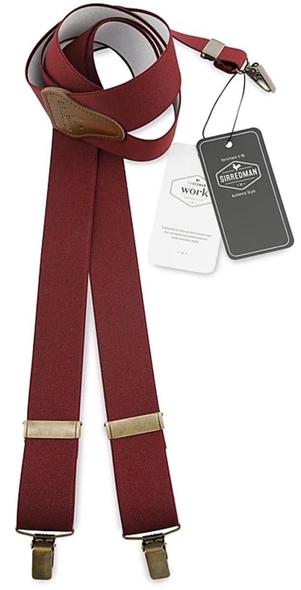 Sir Redman - Bretels - WORK bretels bordeaux - bordeauxrood