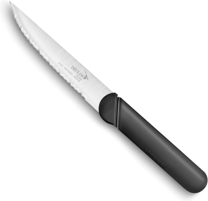 Déglon Steakmes – Micro-gekarteld – Zwart Handvat – 12 cm – Duurzaam Design