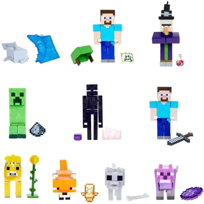 Minecraft Figuur 8cm met accessoire - HTN13 - Arctic Fox Actiefiguren en superhelden
