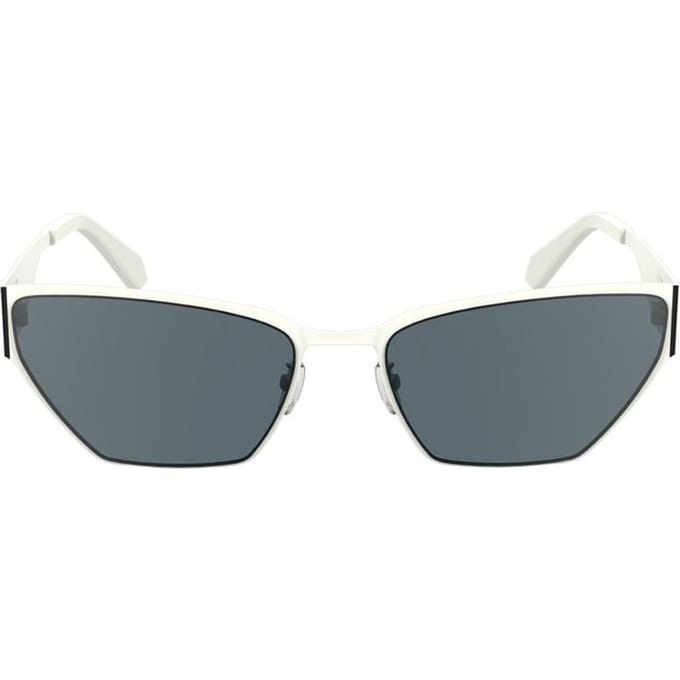 Cateye Zonnebril Witte Montuur