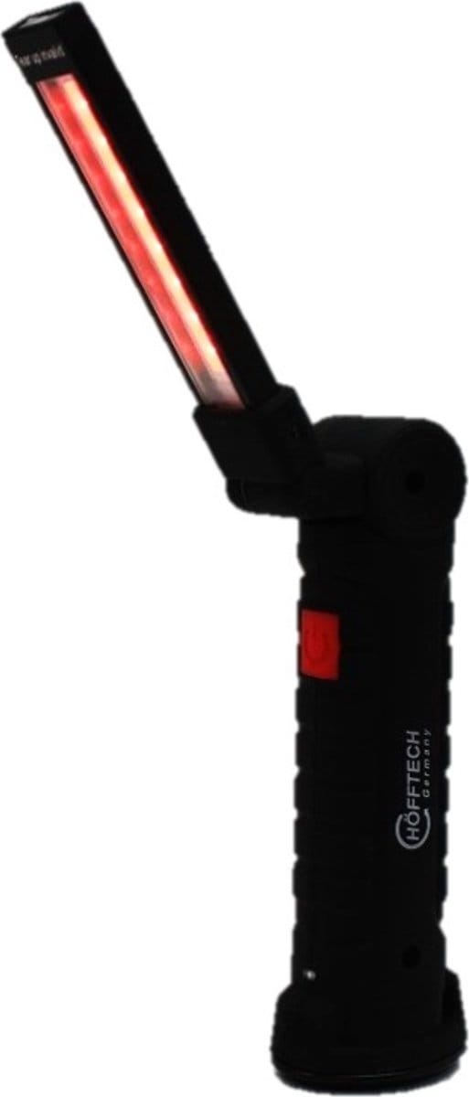 Hofftech Flexibele LED looplamp - oplaadbaar met USB - magnetische voet - 200 lumen - 205 mm - 68 gram