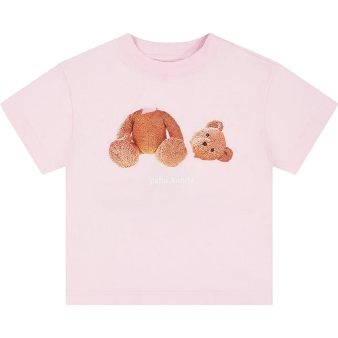 Palm Angels Kinderen/Kinderen Beer Normaal T-Shirt (Roze)
