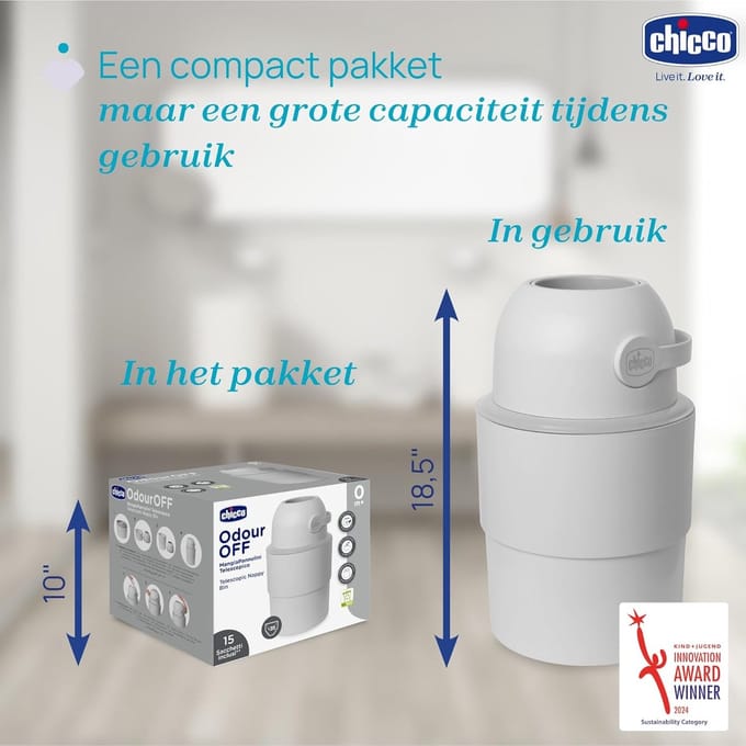 Luieremmer met Deksel - Diaperchamp - Huishoudelijk