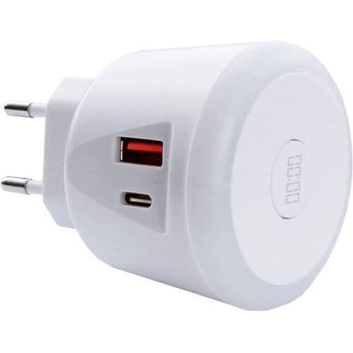 EcoSavers Smart USB kabel met micro USB uitgang met LCD display - Voorkomt onnodig energieverbruik
