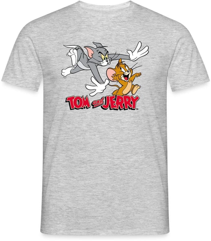 Tom En Jerry Kat-En-Muisspel T-Shirt Heren