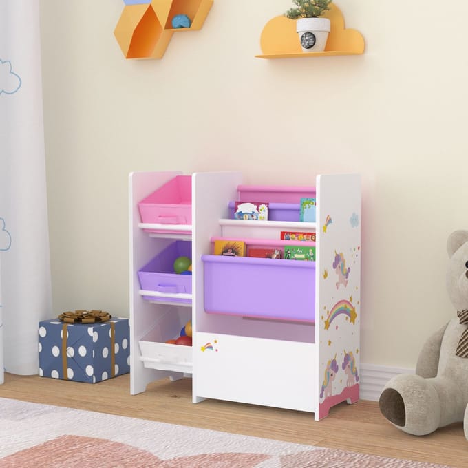 Kinderrek Vimianzo 60x65x30 cm eenhoornmotief