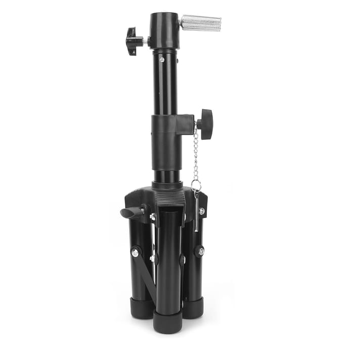 Support de Perruque Pliable Trépied Alliage Porte-Tête de Mannequin Réglable Support de Tête de Mannequin gray
