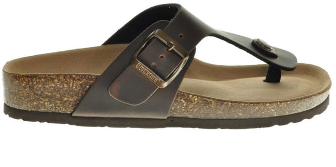 Teenslipper Donkerbruin Bionatura maat 36