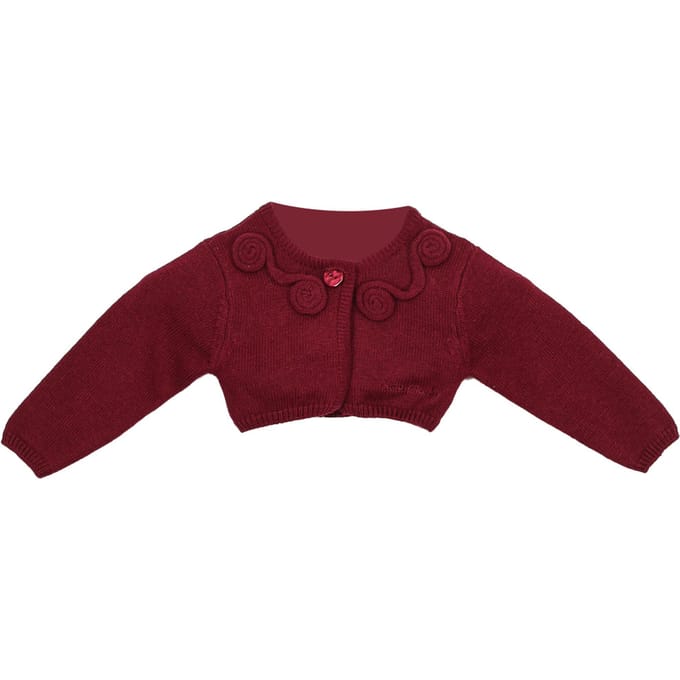 Gebreide meisjesjas in tricot 6622W14
