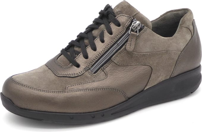 Durea Go Dames Veterschoen - 6260-688-1122 Grijs - Wijdte K - Maat 5 (38)