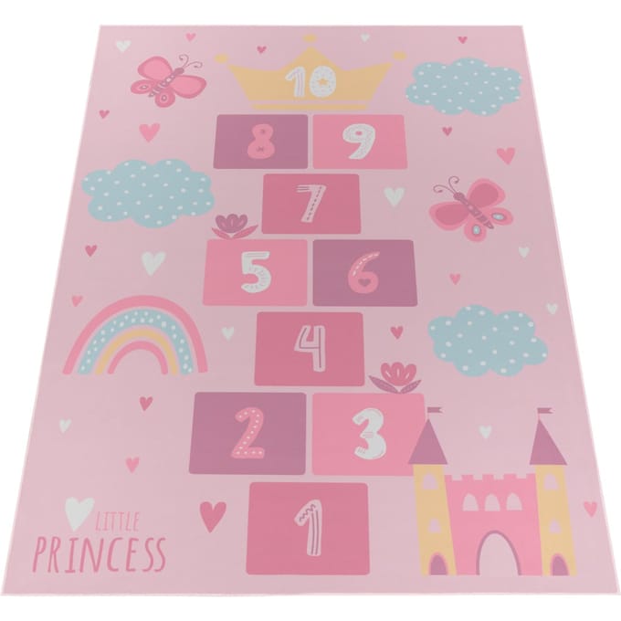 Kindertapijt Bini roze 100x200 cm