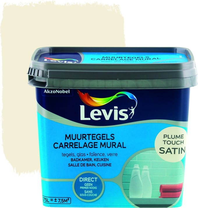 Levis Muurtegels Verf - Satin - Plume Touch - 0.75L