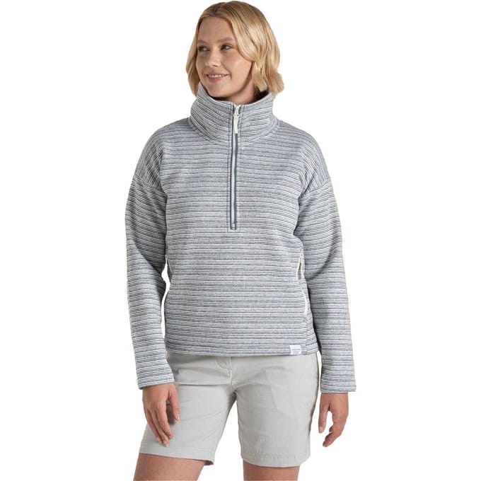 Craghoppers Dames/Dames Sweatshirt met Gestreepte Lange Mouwen (Stormgrijs)