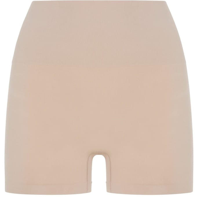 Wolford Effen, naadloze shorts voor dames (Klei)