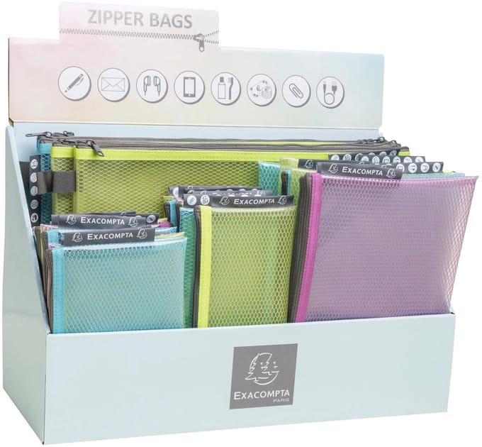 Exacompta Display mappen met rits in soepele plastic Pop'N Co - Geassorteerd - 38180E