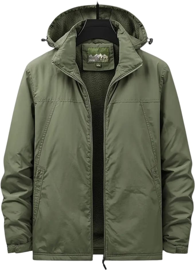 Winterjas Heren - Parka - Winter - Jas - Volwassen - Stijlvol - Legergroen - S