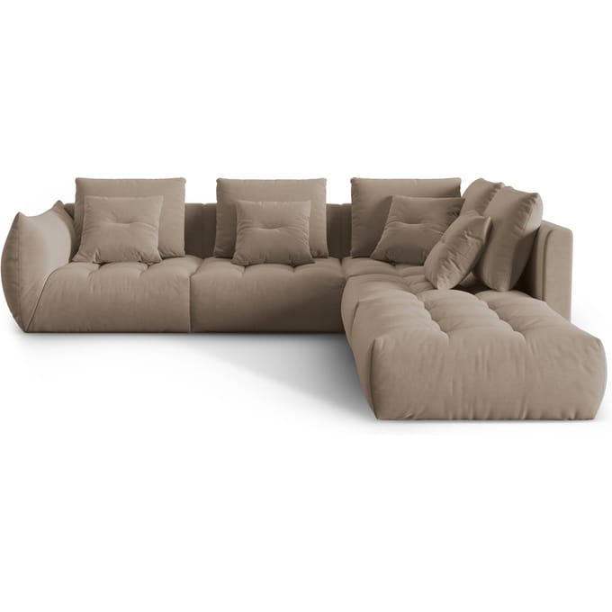 Hoekbank Bloom rechts 4-zits velvet | Micadoni