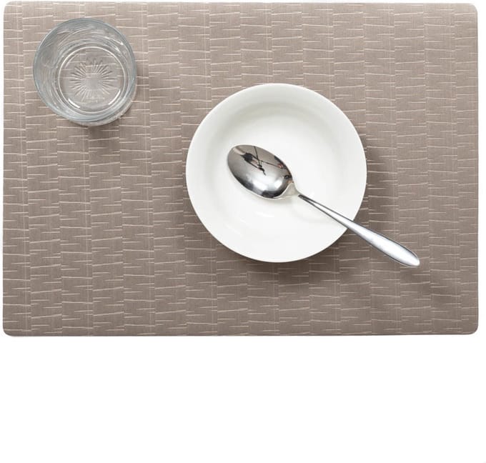 Wicotex-Placemats Jaspe taupe-Placemat 12stuks