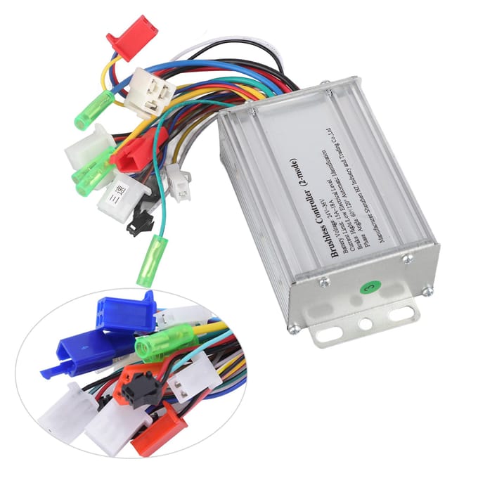 350W Elektrische Fiets Borstelloze Snelheidsmotor Controller voor Elektrische Scooter24V36V white