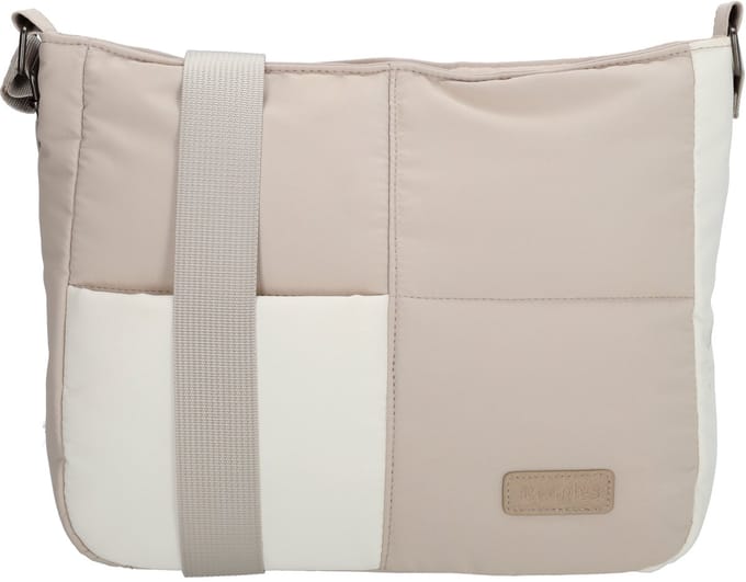 Beagles Calvia Duo Crossbodytas - Schoudertas - Dames - Crossover - Lichttaupe