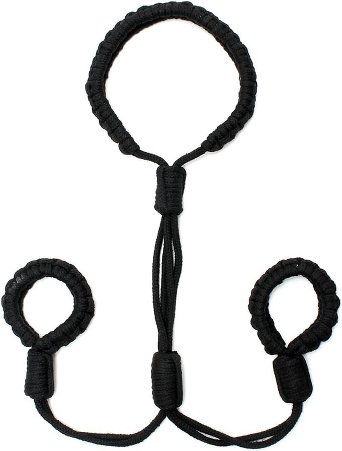 Nooitmeersaai - Katoenen halsband en handboeien set