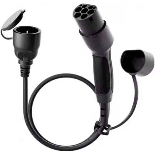 Akyga AK-SC-E28 Laadkabeladapter [1x Type 2 (IEC 62196-2) stekker - 1x Randaarde stopcontact] 60 cm