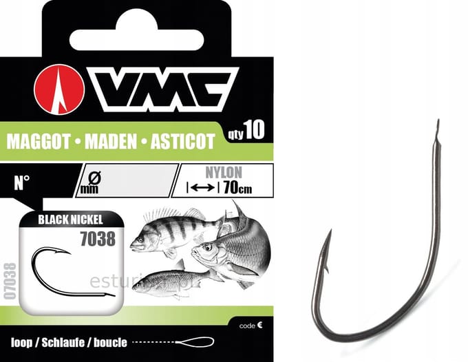 VMC 7038 BN Maggot Onderlijnen H12 0.12mm
