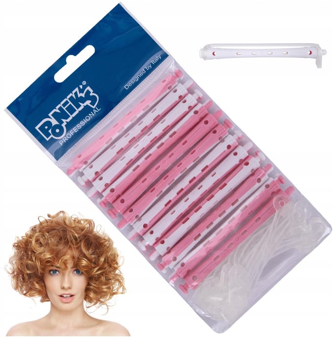 Poniks Haarrollers voor Permanente Krullen - 12 stuks 7mm Silikon - Dunne